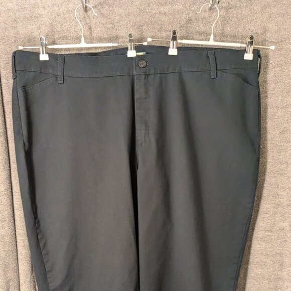 Gently Loved Women's Plus Size 26W SHORT Black Riders By Lee Black Pants - Picture 4 of 6